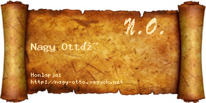 Nagy Ottó névjegykártya