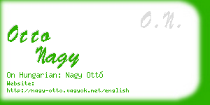 otto nagy business card